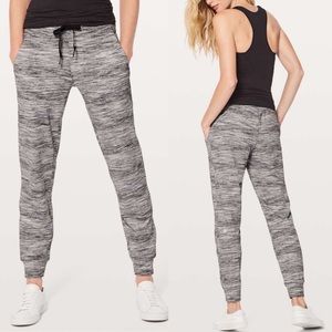 Lululemon Ready To Rulu Jogger Pants Space Dye Black Gray 2